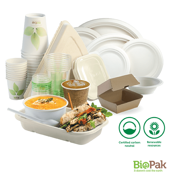 BioPak Environmentally Friendly Food Packaging at WF Plastic 600x559-min