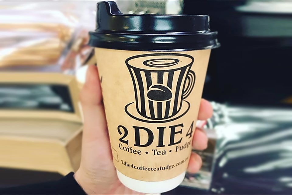 WF Plastic can custom print Australian kraft paper cups to promote your brand. Low minimum orders for cafes and restaurants.
